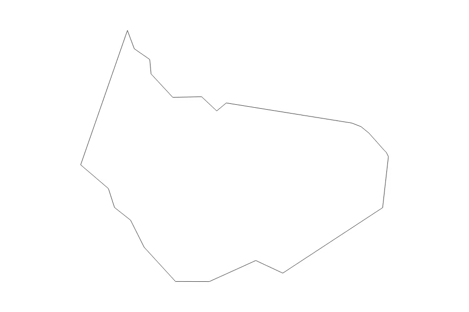 Carte de Barrow, Georgia de type contour pour Amérique du Nord, montrant contour avec des limites nettes.