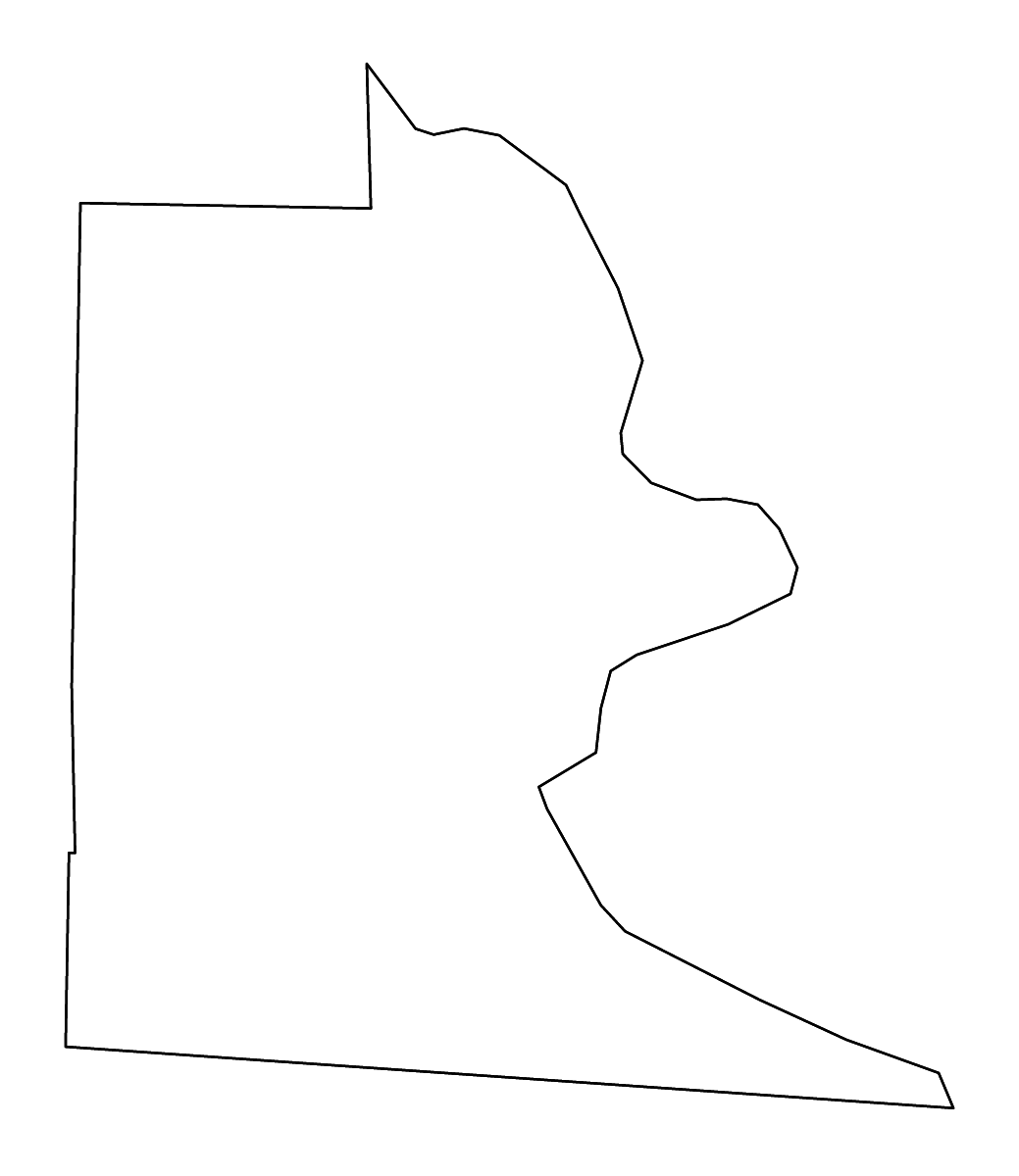 Carte de contour de Brooks, Georgia avec rivières.