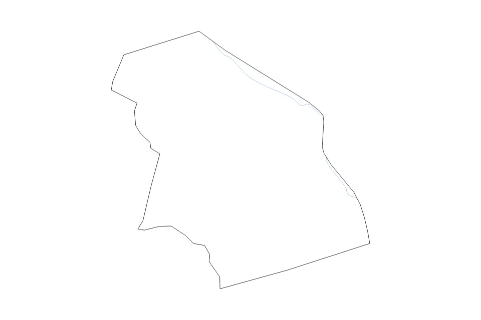 Carte de Bulloch, Georgia de type contour et rivières pour Amérique du Nord, montrant contour et rivières avec des limites nettes.