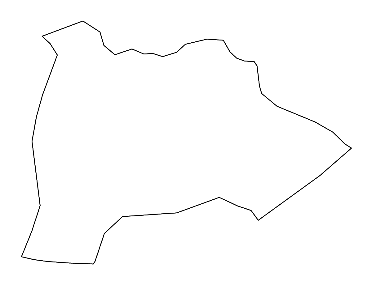 Mapa de contorno de Burke, Georgia con ríos.