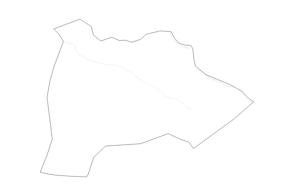 Mapa de Burke, Georgia de tipo contorno y ríos para América del Norte, con contorno y ríos con límites limpios.
