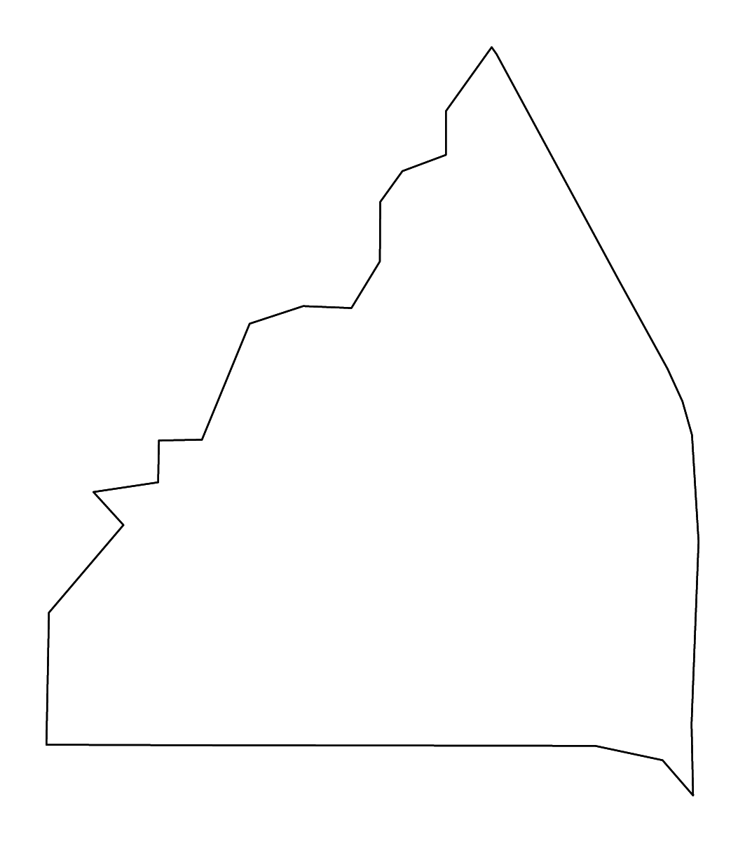 Mapa de contorno de Butts, Georgia con ríos.