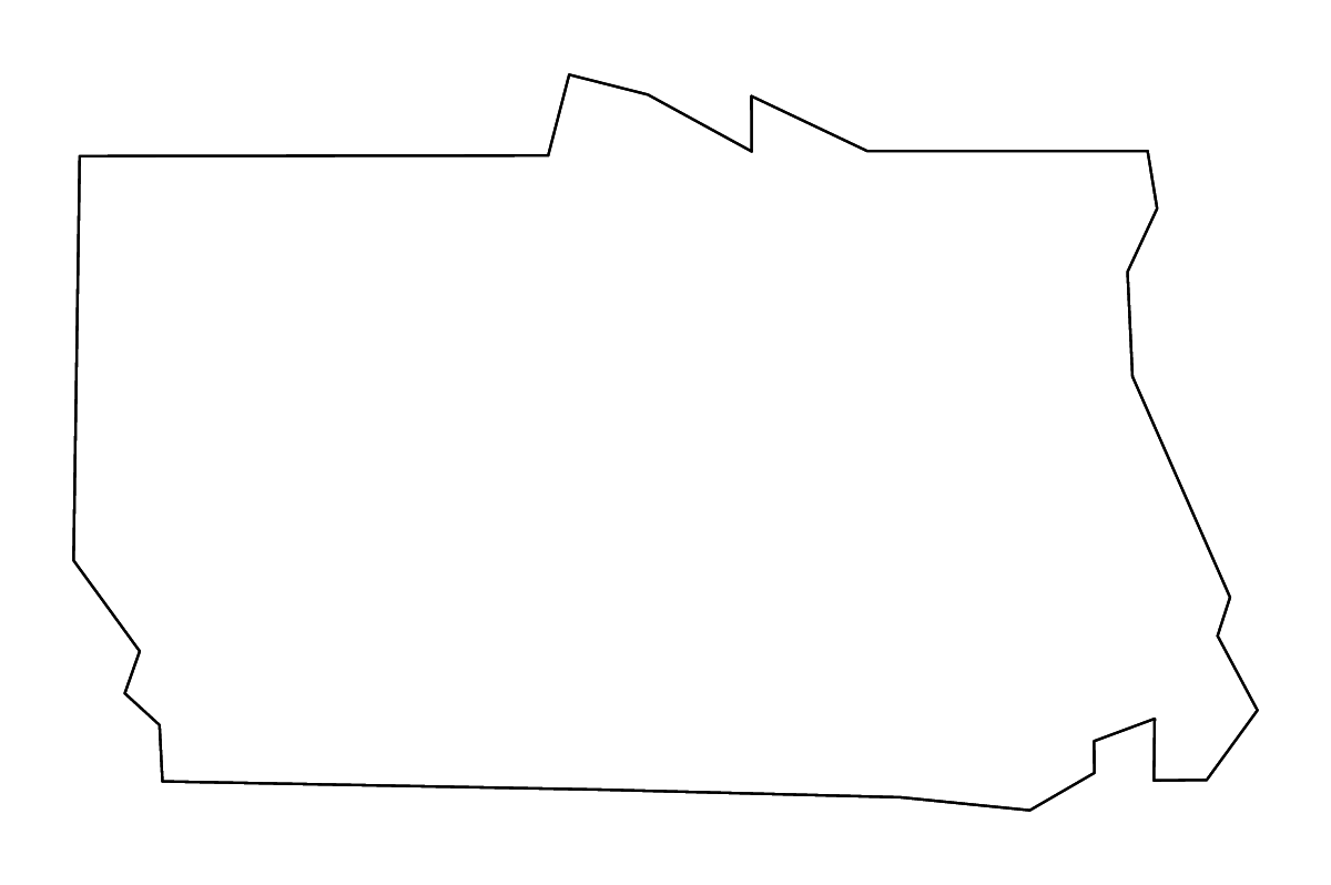 Mapa de contorno de Calhoun, Georgia con ríos.