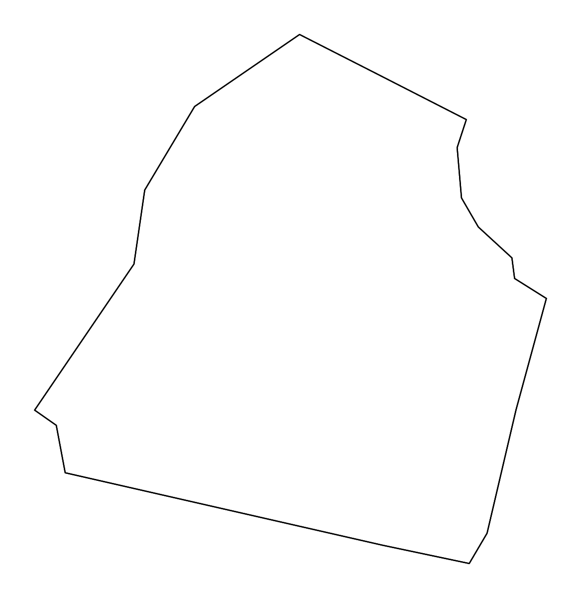 Mapa de contorno de Candler, Georgia con ríos.