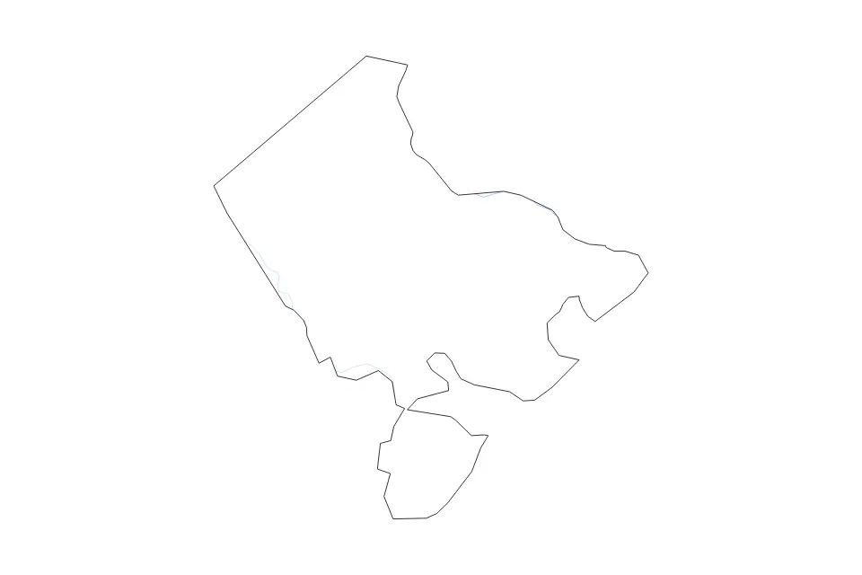 Carte de Chatham, Georgia de type contour et rivières pour Amérique du Nord, montrant contour et rivières avec des limites nettes.