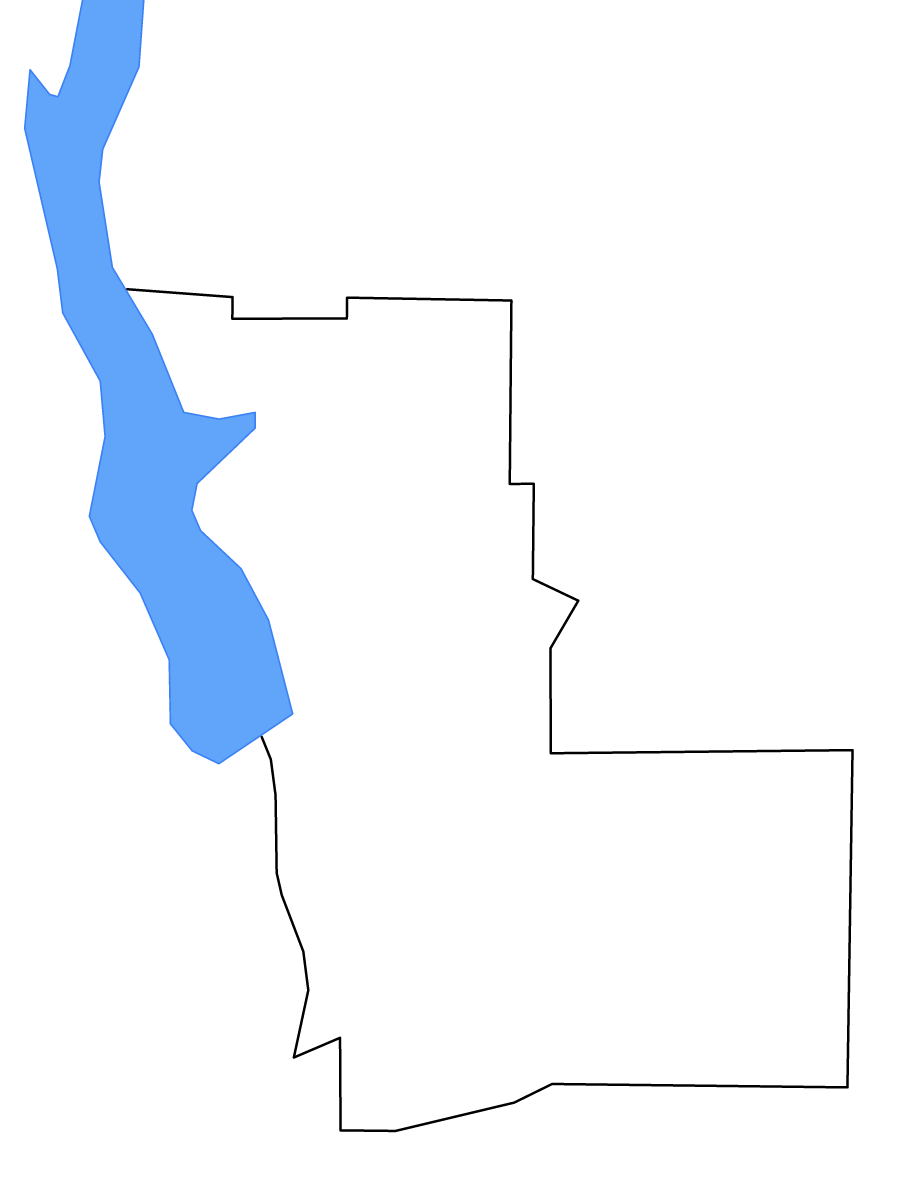 Mapa de contorno de Clay, Georgia con lagos.