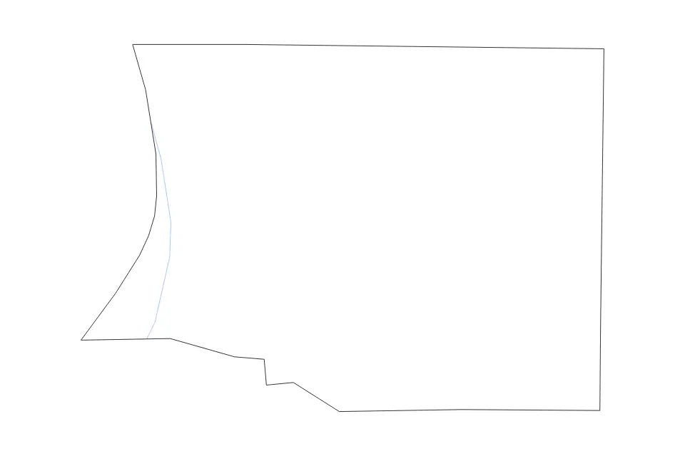 Mapa de Crisp, Georgia de tipo contorno y ríos para América del Norte, con contorno y ríos con límites limpios.