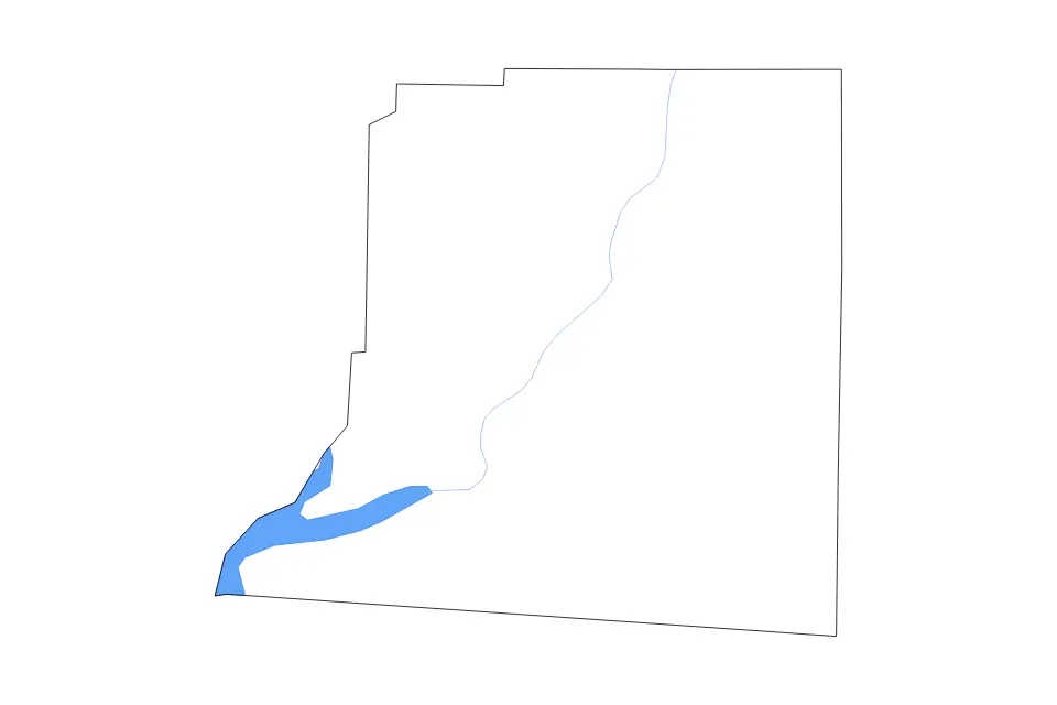 Carte de Decatur, Georgia de type contour, lacs et rivières pour Amérique du Nord, montrant contour, lacs et rivières avec des éléments hydrographiques comme Lake Seminole.