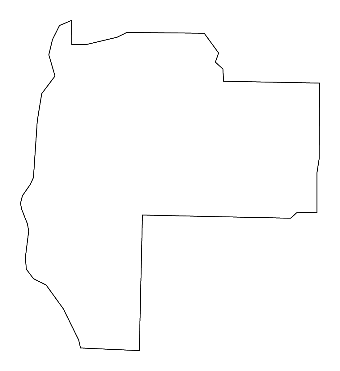 Mapa de contorno de Early, Georgia con ríos.