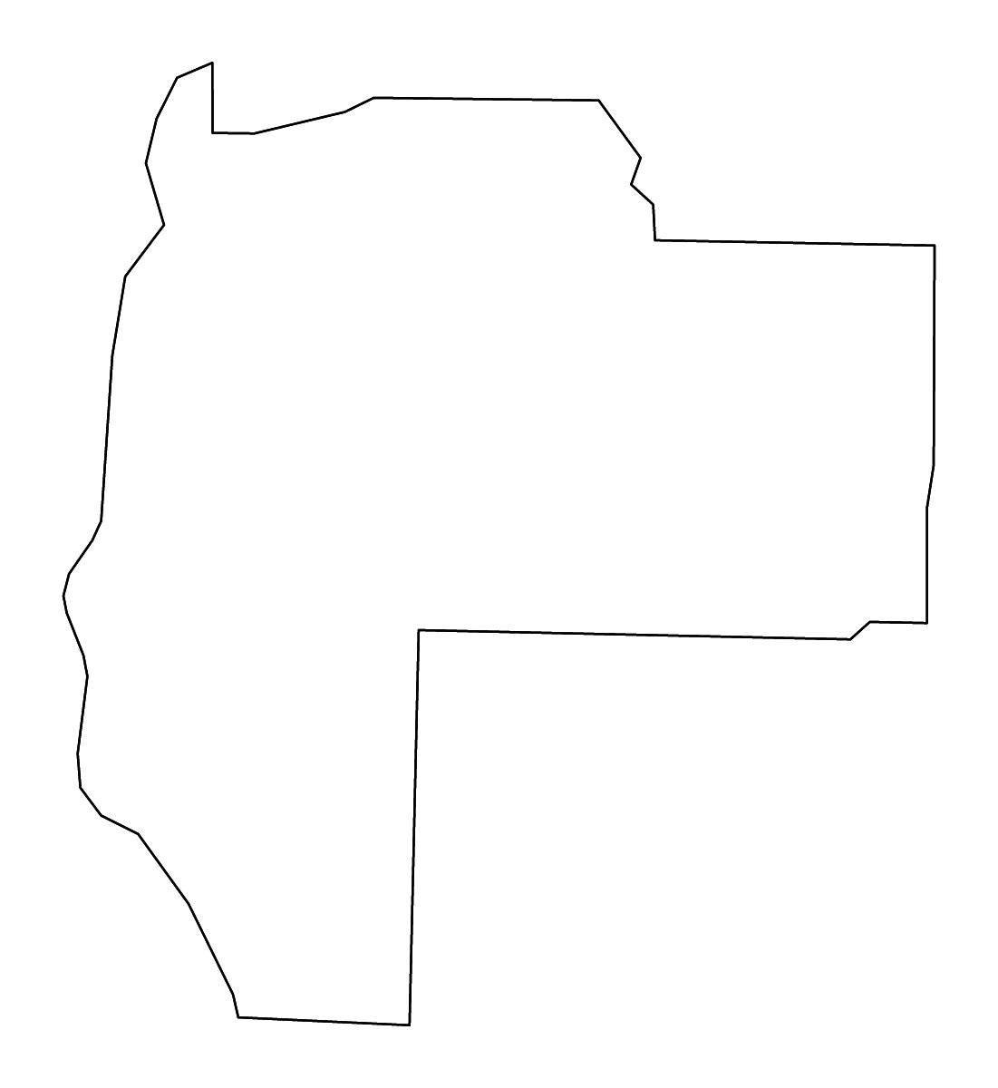 Mapa de contorno de Early, Georgia con ríos.