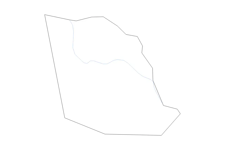 Mapa de Evans, Georgia de tipo contorno y ríos para América del Norte, con contorno y ríos con límites limpios.