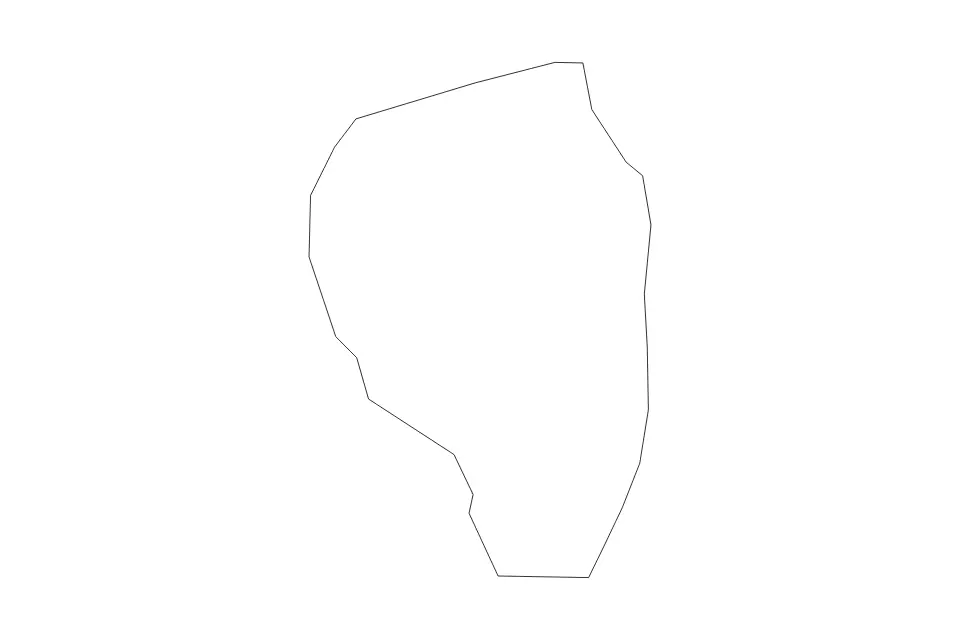 Carte de Fayette, Georgia de type contour pour Amérique du Nord, montrant contour avec des limites nettes.