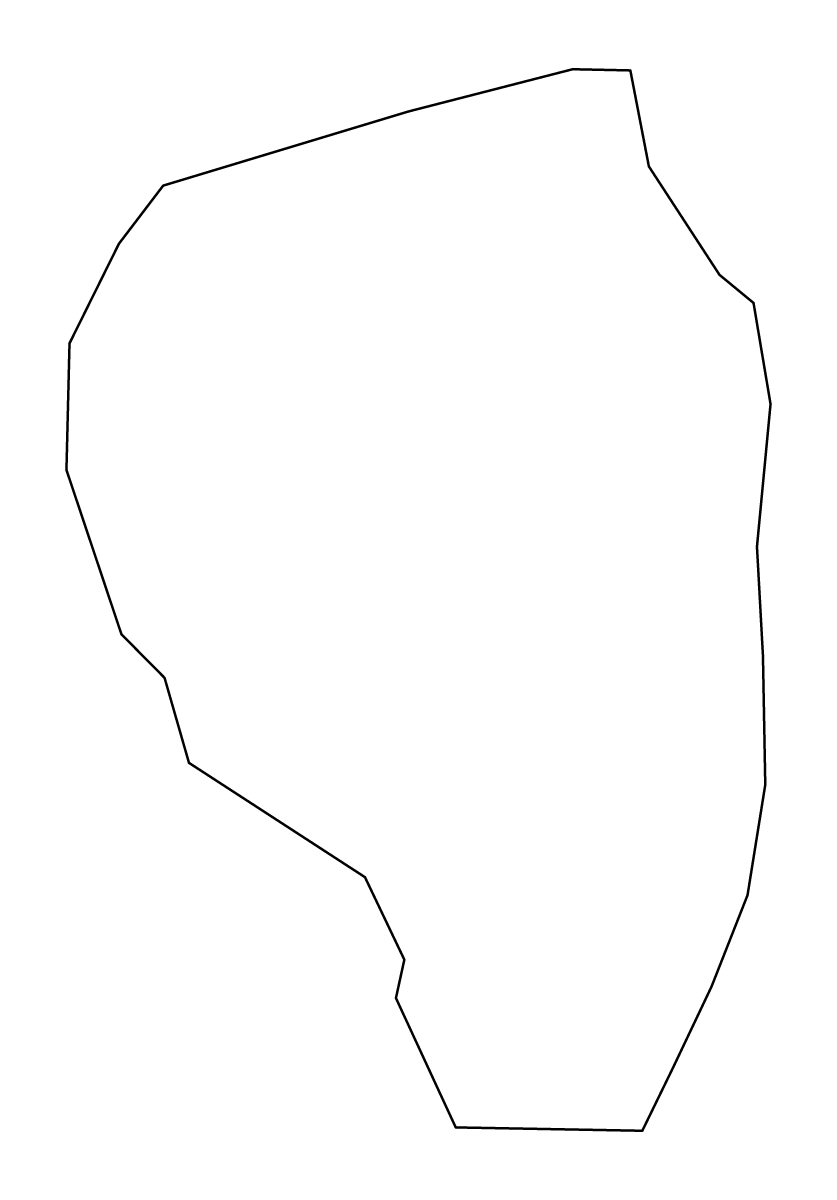 Carte de contour de Fayette, Georgia.