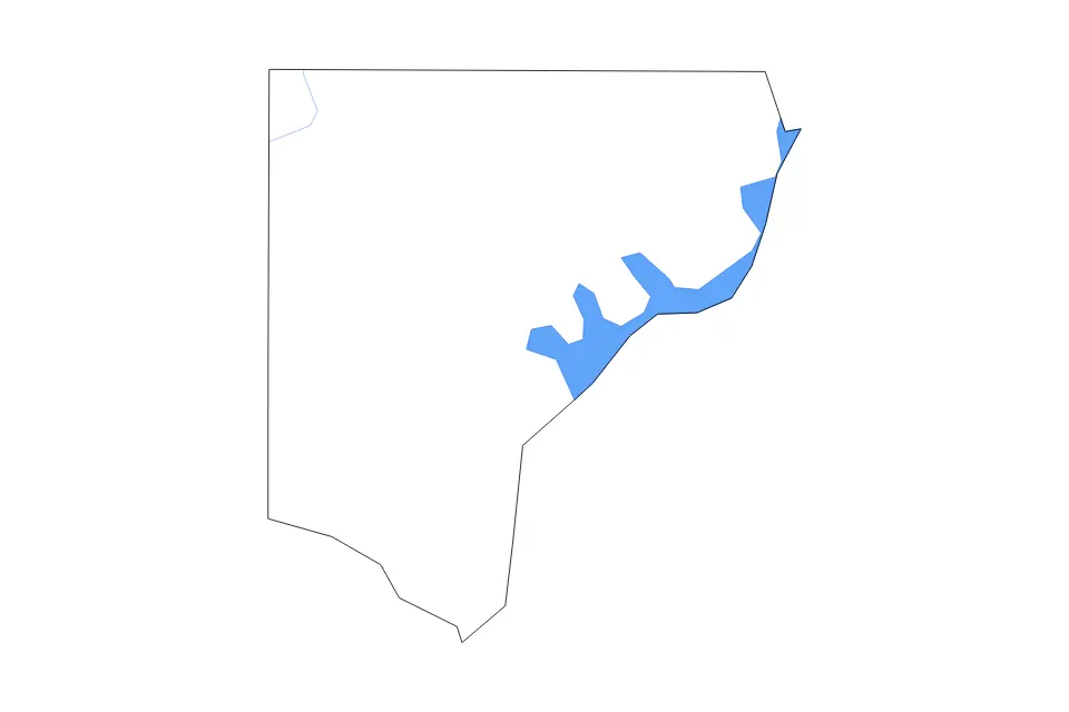Carte de Forsyth, Georgia de type contour, lacs et rivières pour Amérique du Nord, montrant contour, lacs et rivières avec des éléments hydrographiques comme Lake Sidney Lanier.