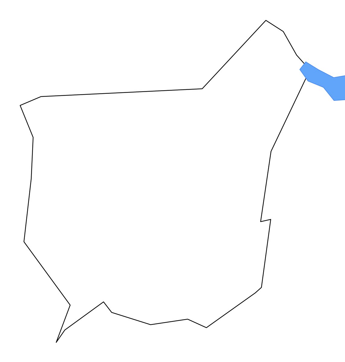 Mapa de contorno de Franklin, Georgia con lagos y ríos.