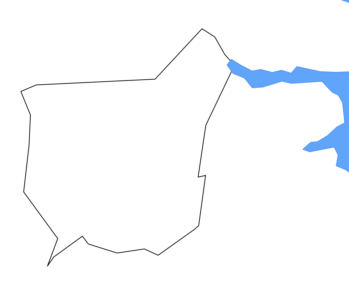 Carte de contour de Franklin, Georgia avec lacs et rivières.