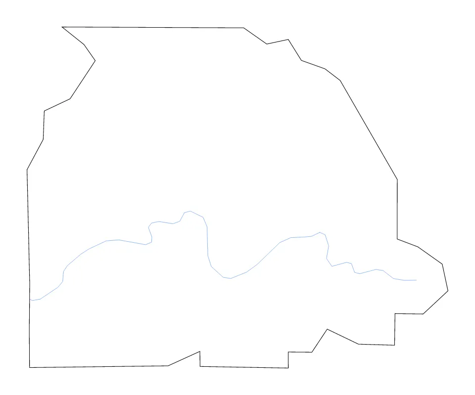 Gilmer outline map preview