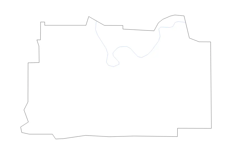 Carte de Gordon, Georgia de type contour et rivières pour Amérique du Nord, montrant contour et rivières avec des limites nettes.