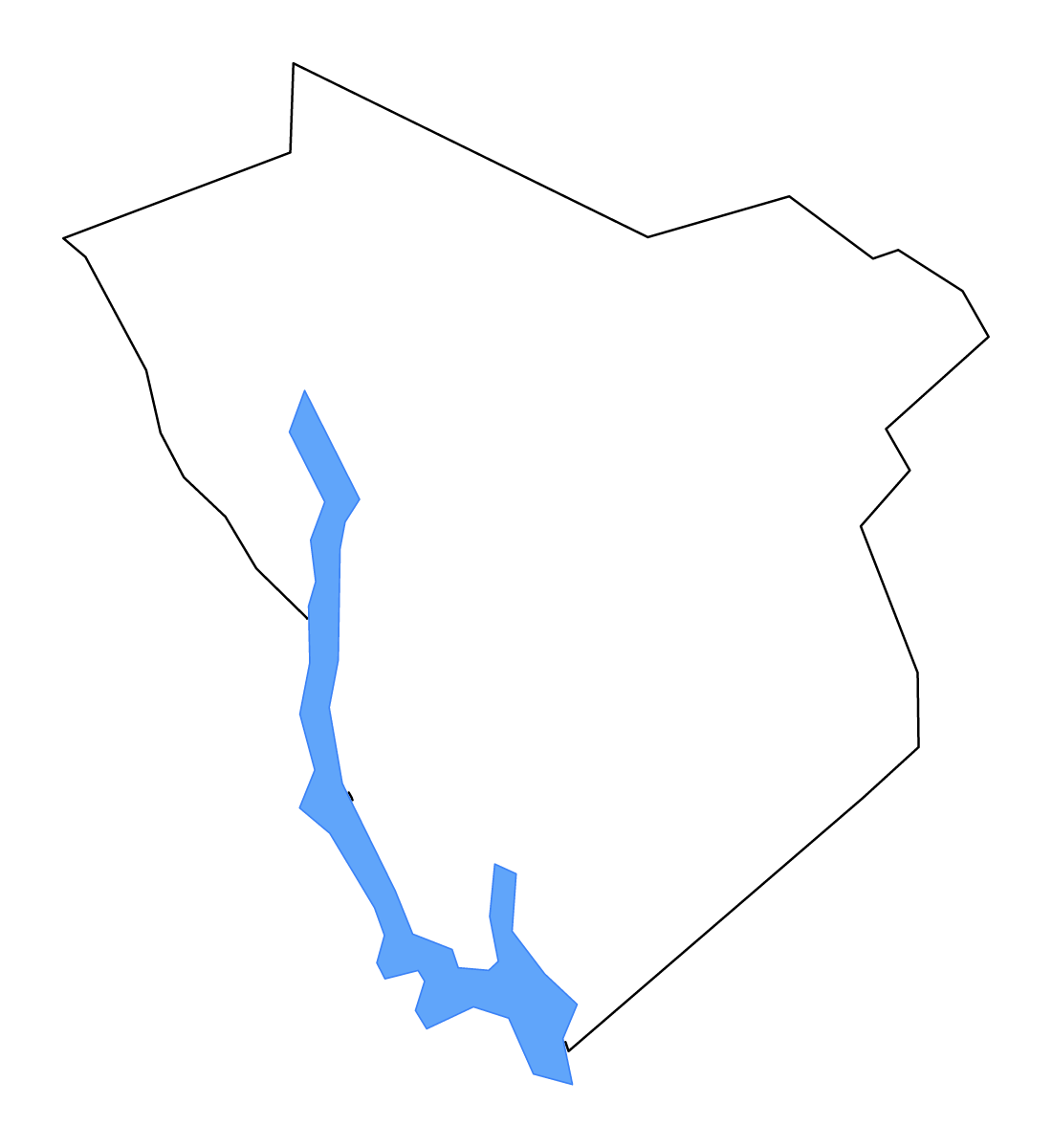 Mapa de contorno de Greene, Georgia con lagos y ríos.