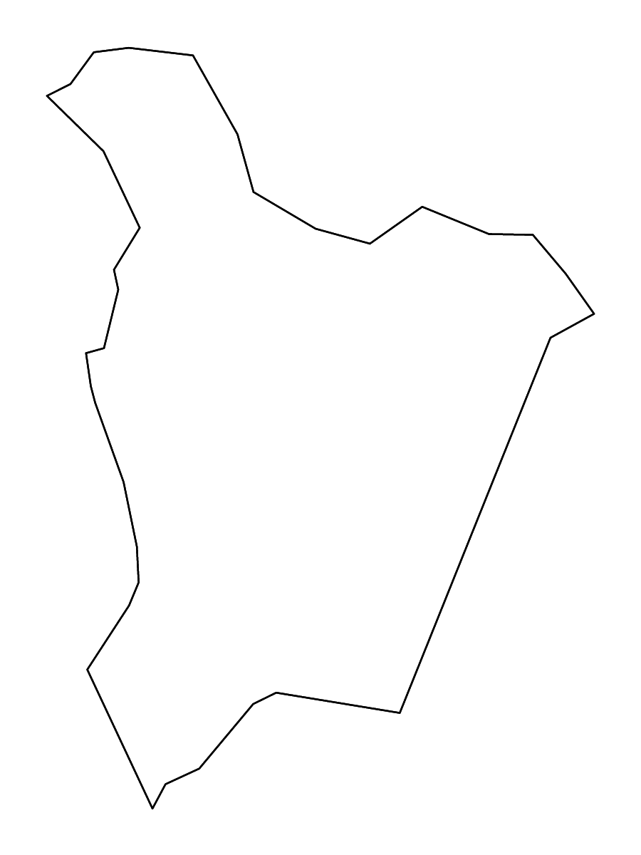 Mapa de contorno de Habersham, Georgia con ríos.