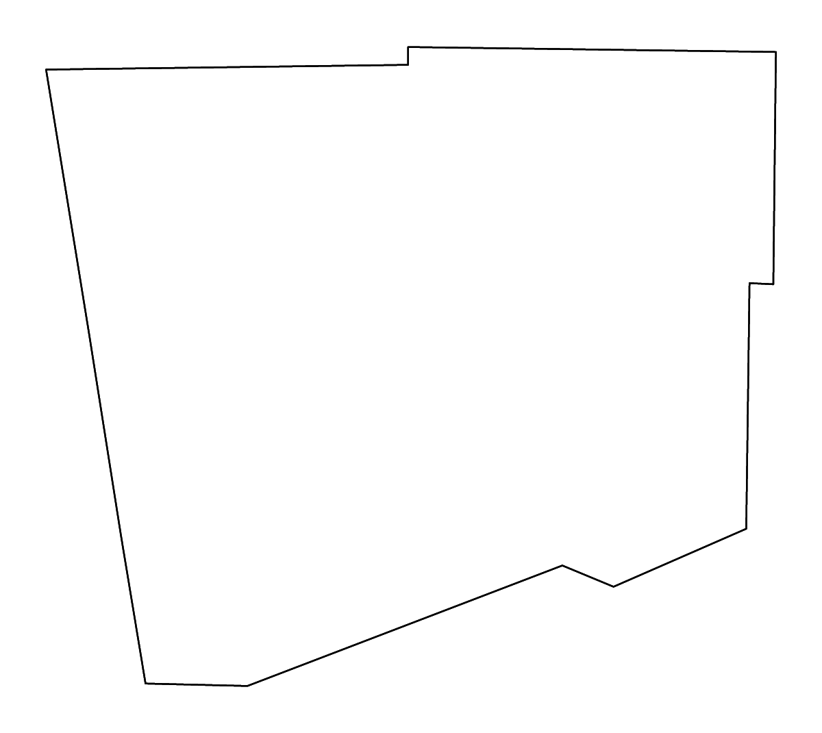 Mapa de contorno de Haralson, Georgia con ríos.