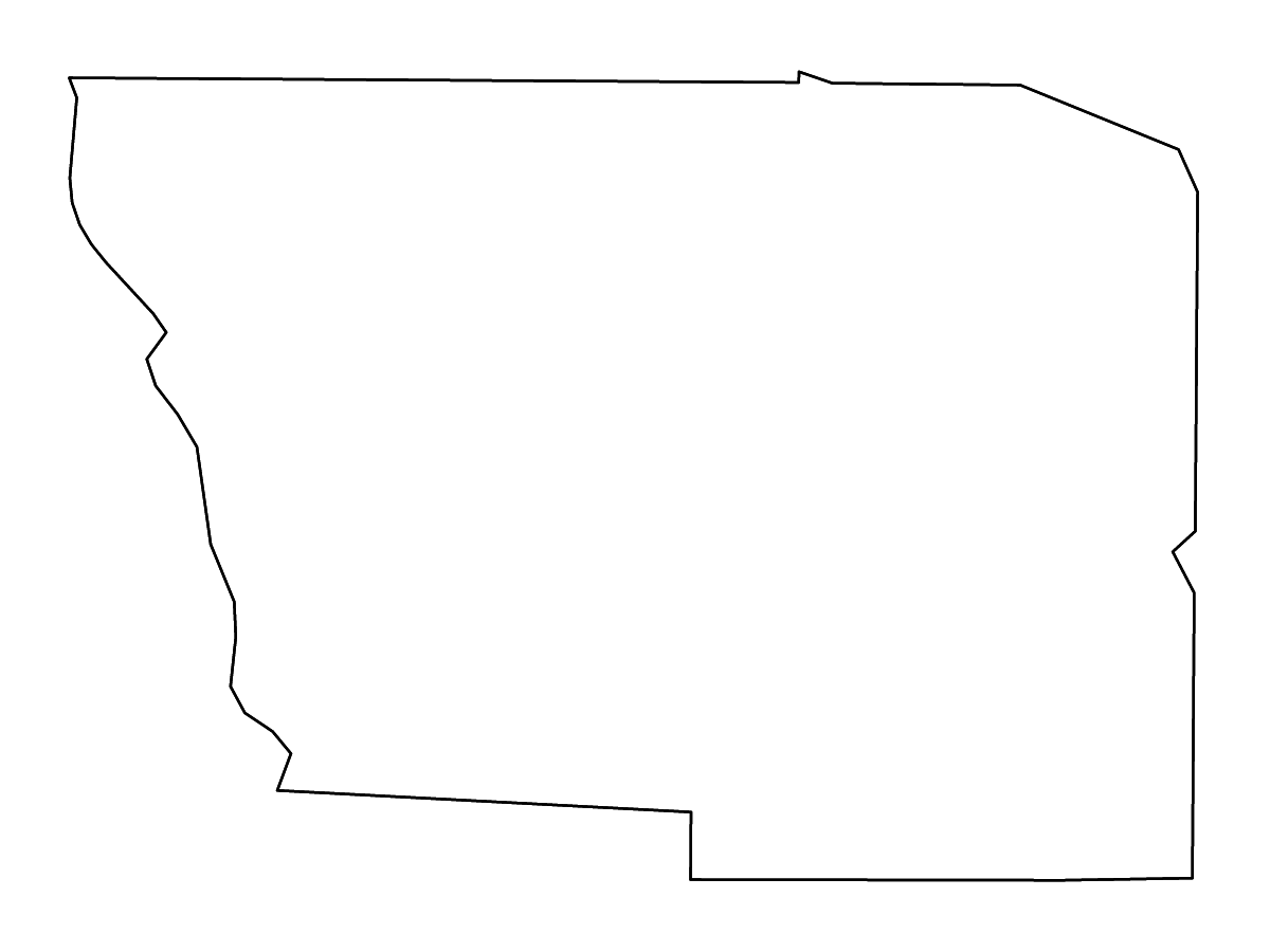 Outline map of Harris County, Georgia with rivers.