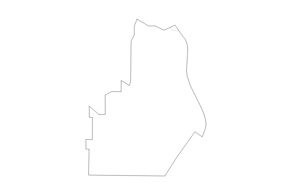 Mapa de Houston, Georgia de tipo contorno y ríos para América del Norte, con contorno y ríos con límites limpios.