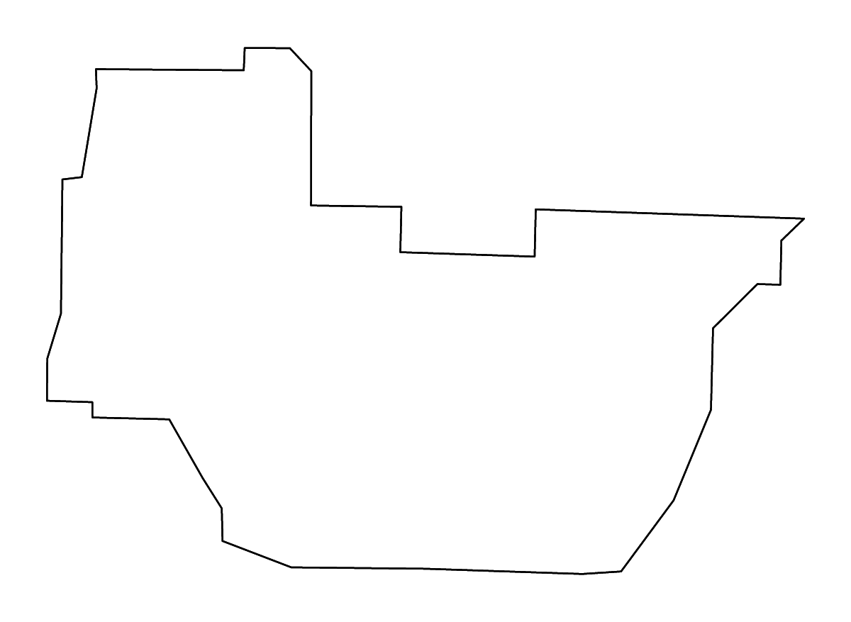 Carte de contour de Irwin, Georgia avec rivières.