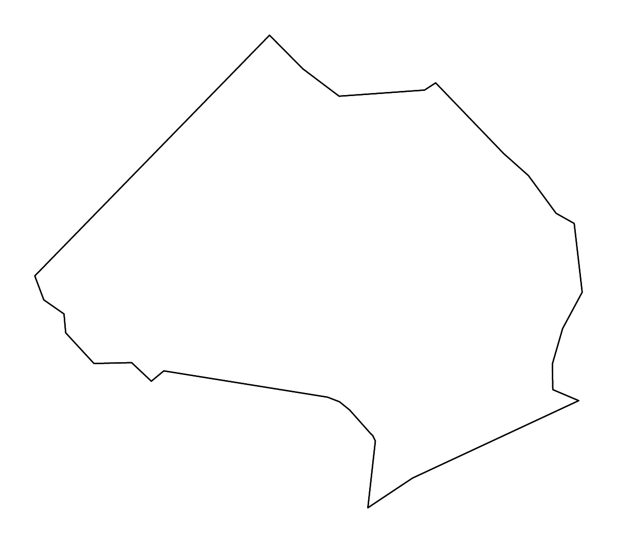 Mapa de contorno de Jackson, Georgia con ríos.
