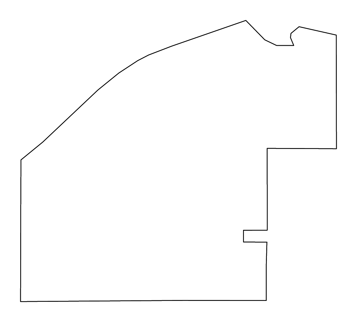 Mapa de contorno de Jeff Davis, Georgia con ríos.