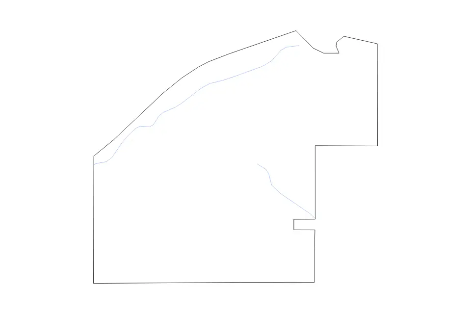Carte de Jeff Davis, Georgia de type contour et rivières pour Amérique du Nord, montrant contour et rivières avec des limites nettes.