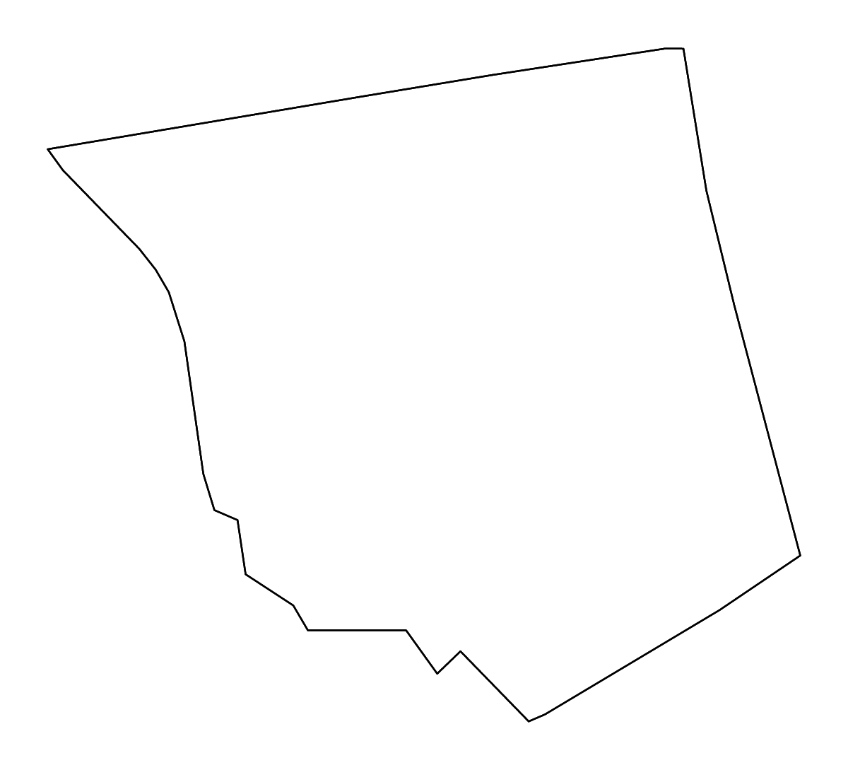 Carte de contour de Jones, Georgia avec rivières.