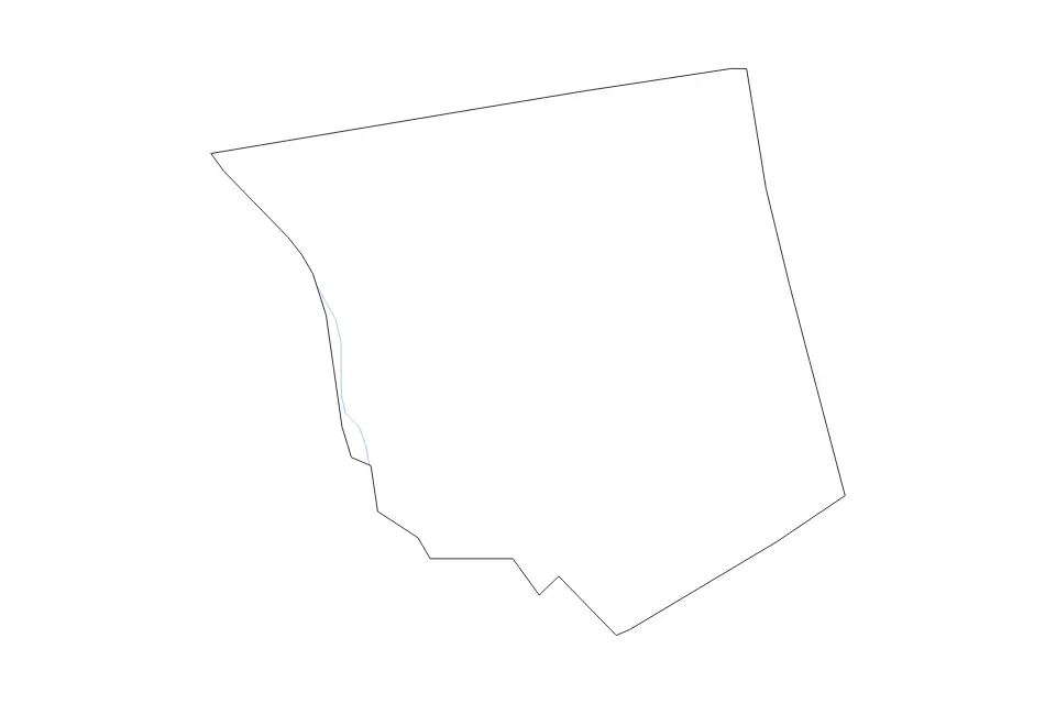 Mapa de Jones, Georgia de tipo contorno y ríos para América del Norte, con contorno y ríos con límites limpios.