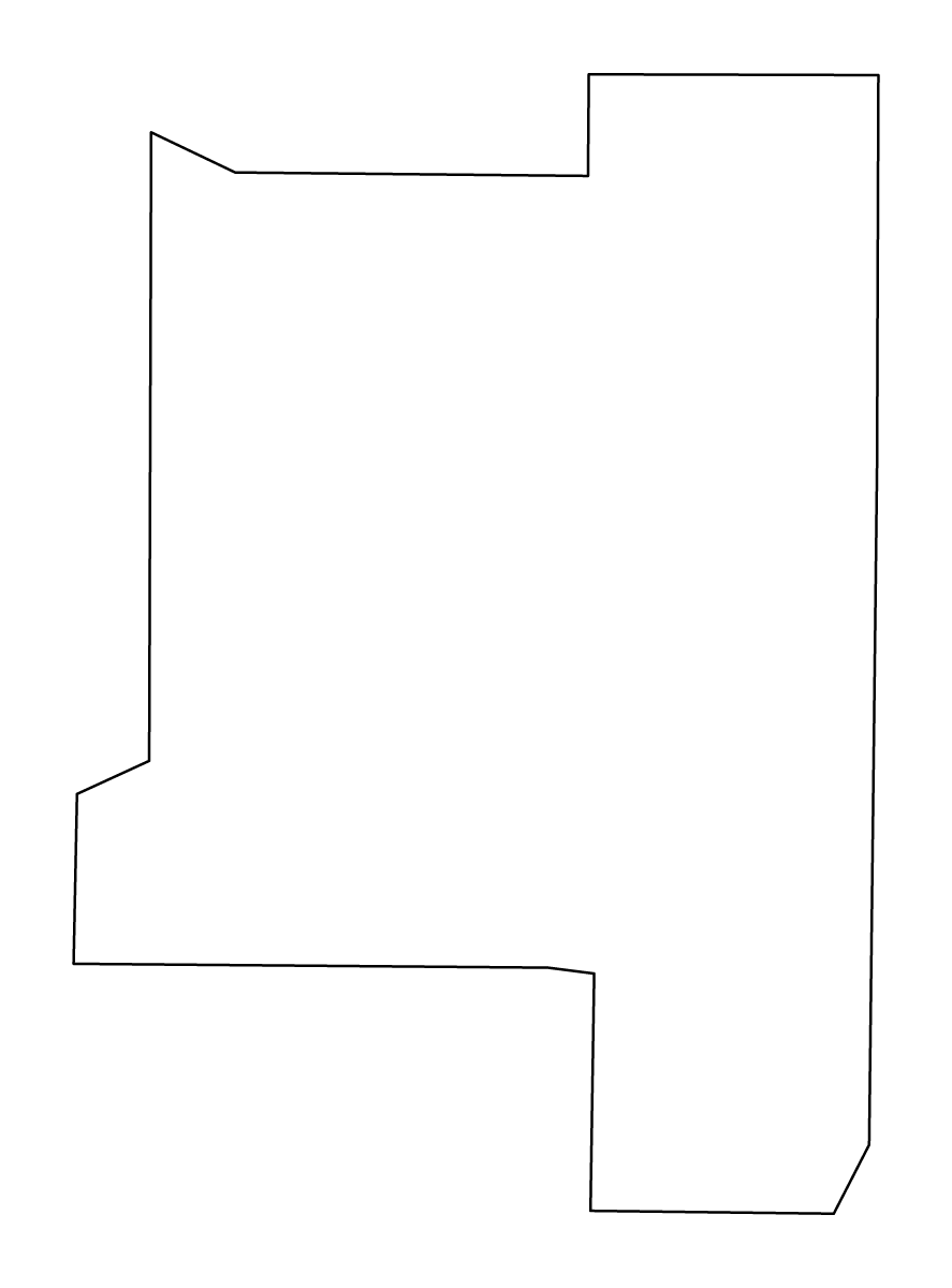 Carte de contour de Lamar, Georgia.
