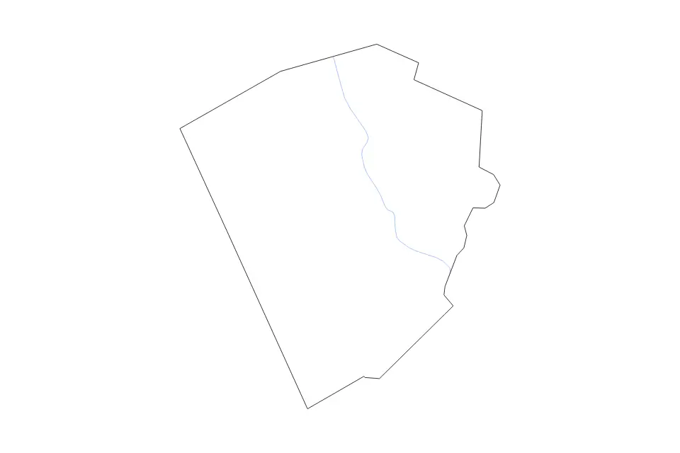 Mapa de Laurens, Georgia de tipo contorno y ríos para América del Norte, con contorno y ríos con límites limpios.