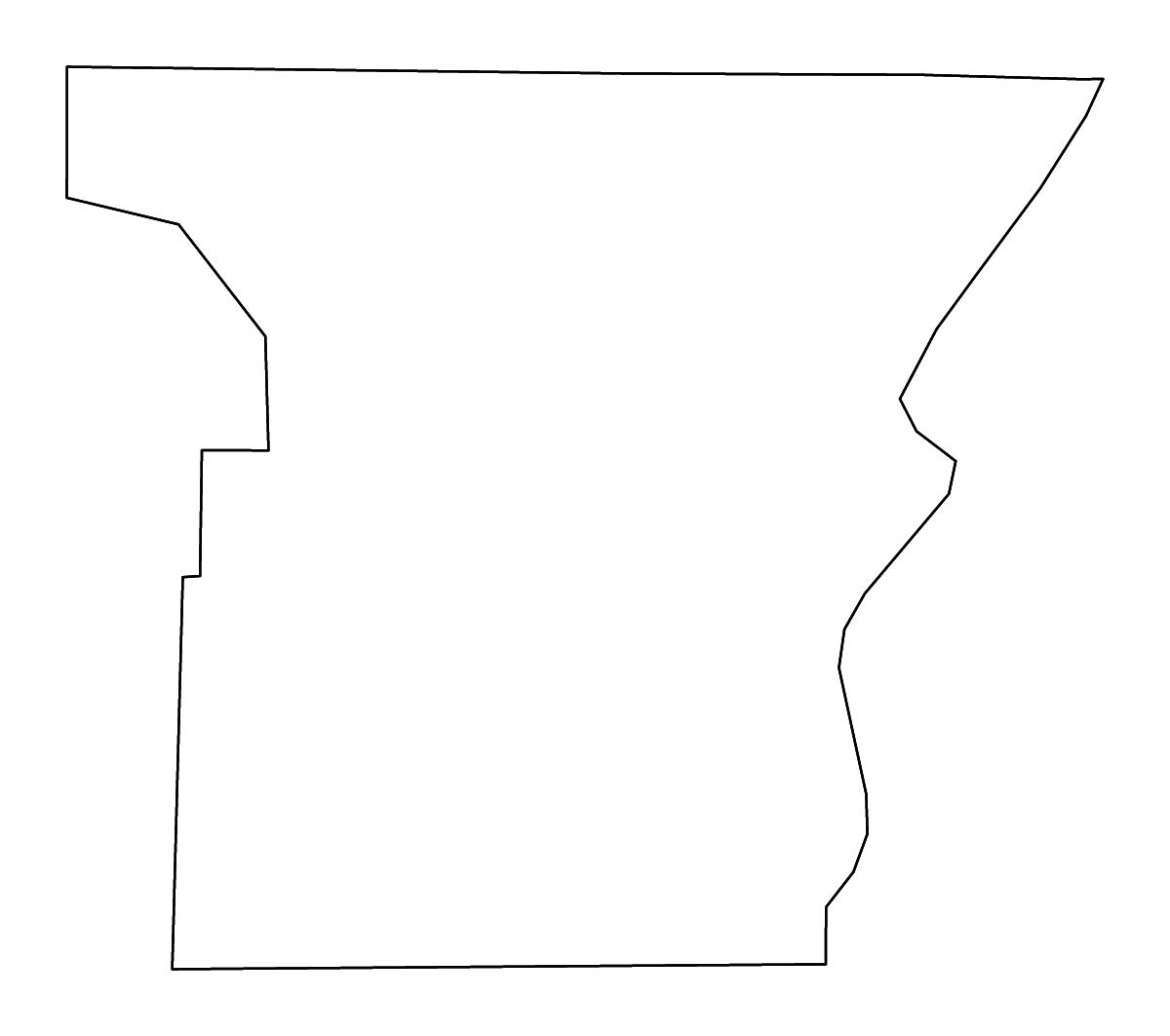 Carte de contour de Lee, Georgia avec rivières.