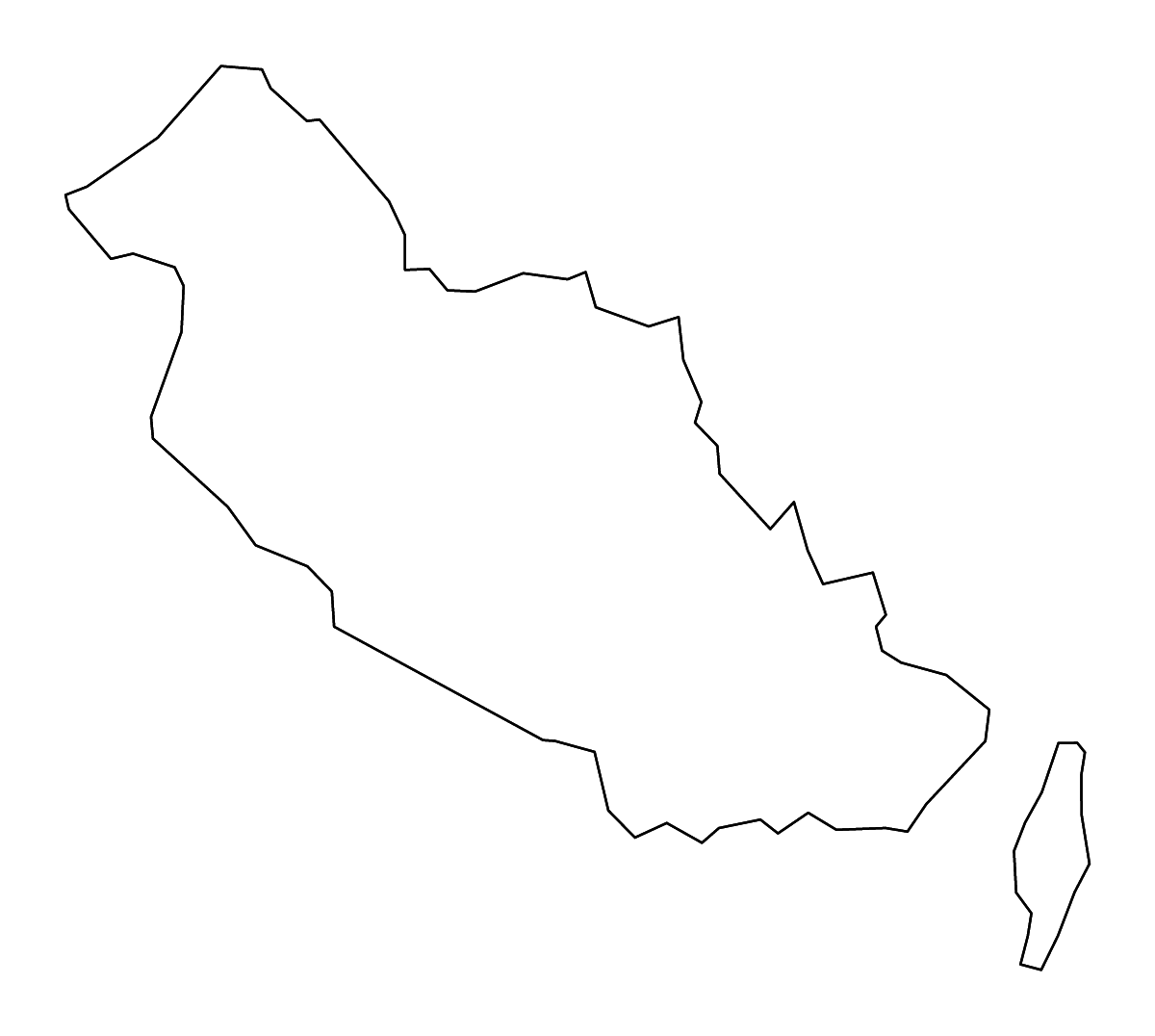Mapa de contorno de Liberty, Georgia con ríos.