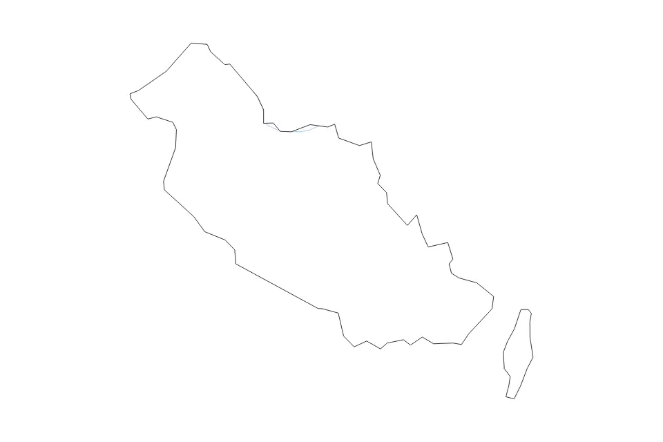 Mapa de Liberty, Georgia de tipo contorno y ríos para América del Norte, con contorno y ríos con límites limpios.