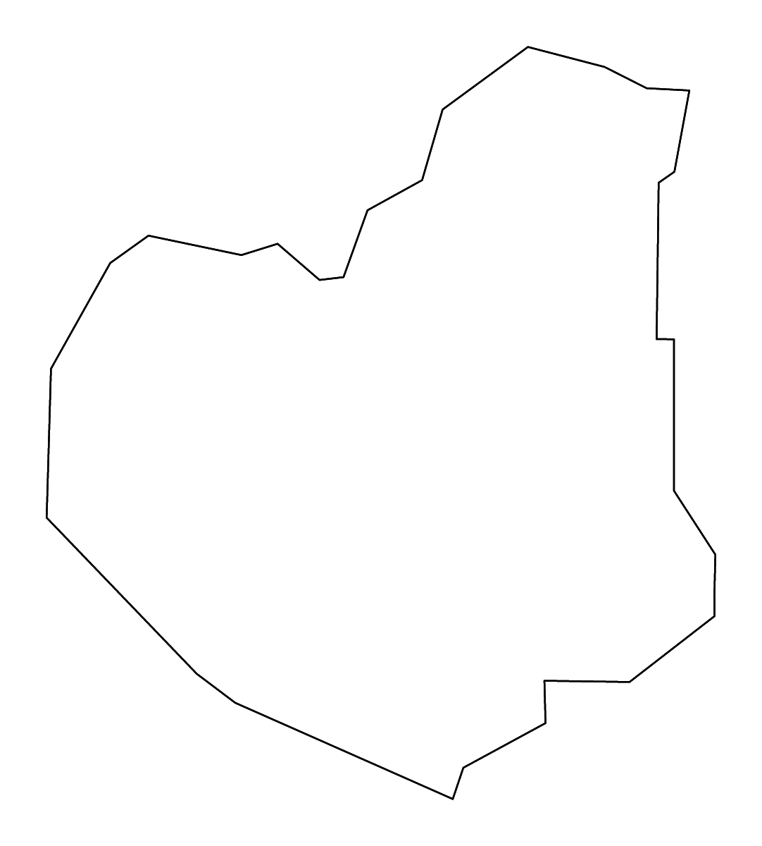 Mapa de contorno de Lumpkin, Georgia con ríos.