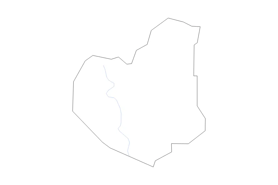 Carte de Lumpkin, Georgia de type contour et rivières pour Amérique du Nord, montrant contour et rivières avec des limites nettes.