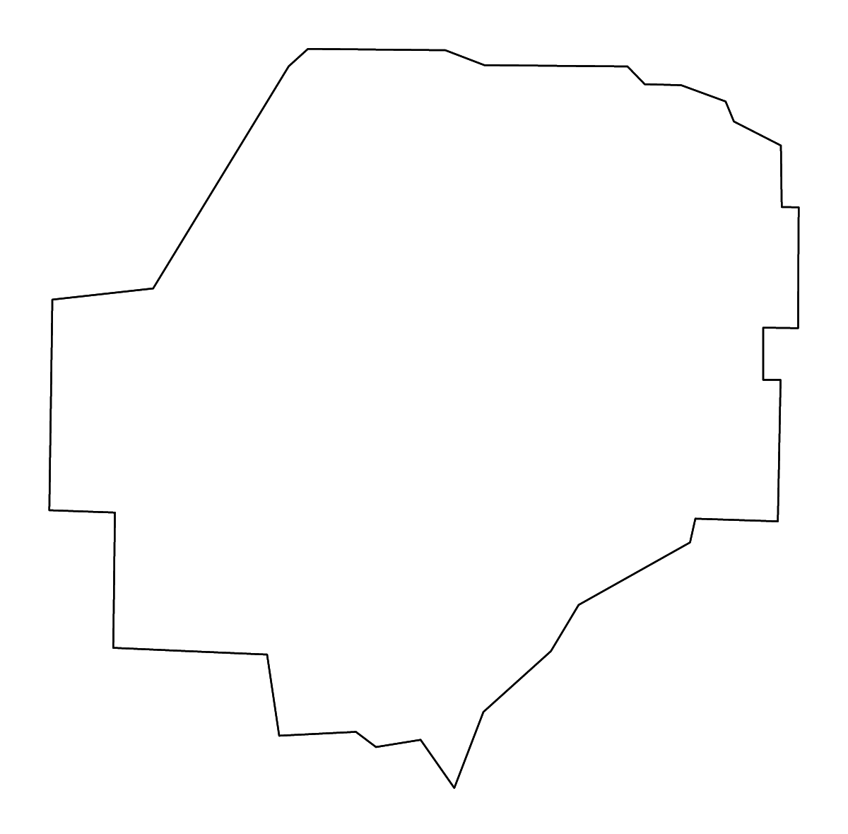 Mapa de contorno de Macon, Georgia con ríos.