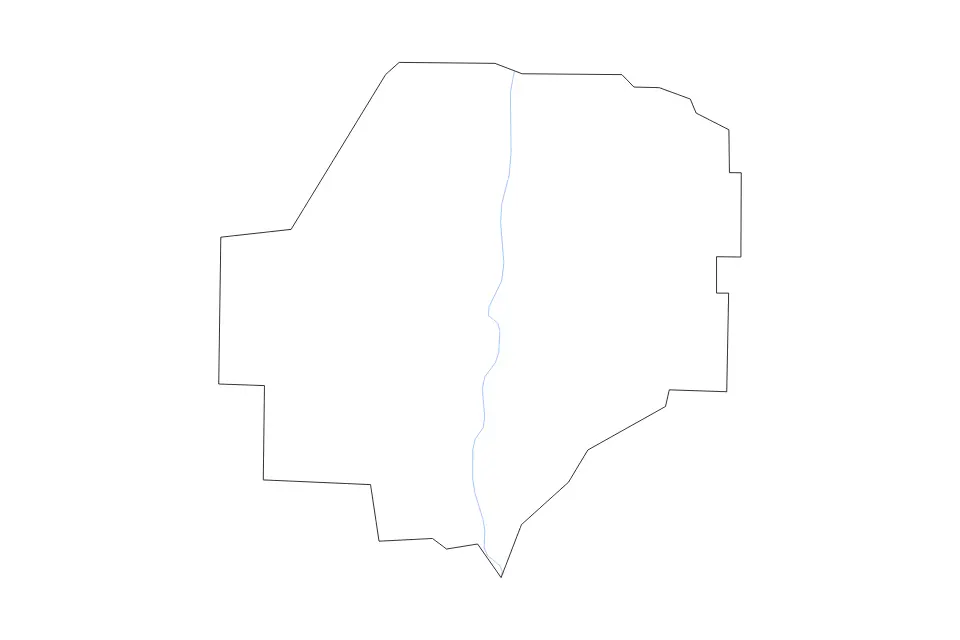 Carte de Macon, Georgia de type contour et rivières pour Amérique du Nord, montrant contour et rivières avec des limites nettes.