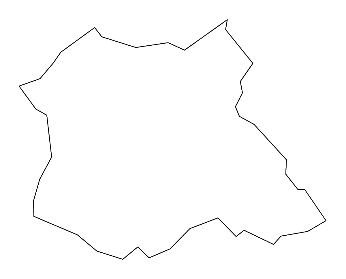 Mapa de contorno de Madison, Georgia con ríos.