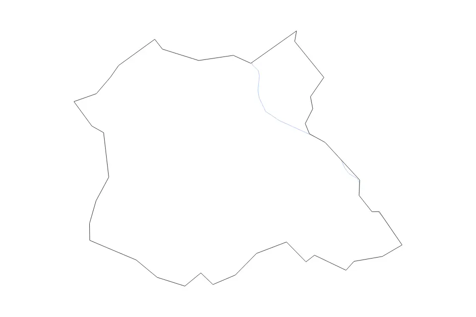 Carte de Madison, Georgia de type contour et rivières pour Amérique du Nord, montrant contour et rivières avec des limites nettes.