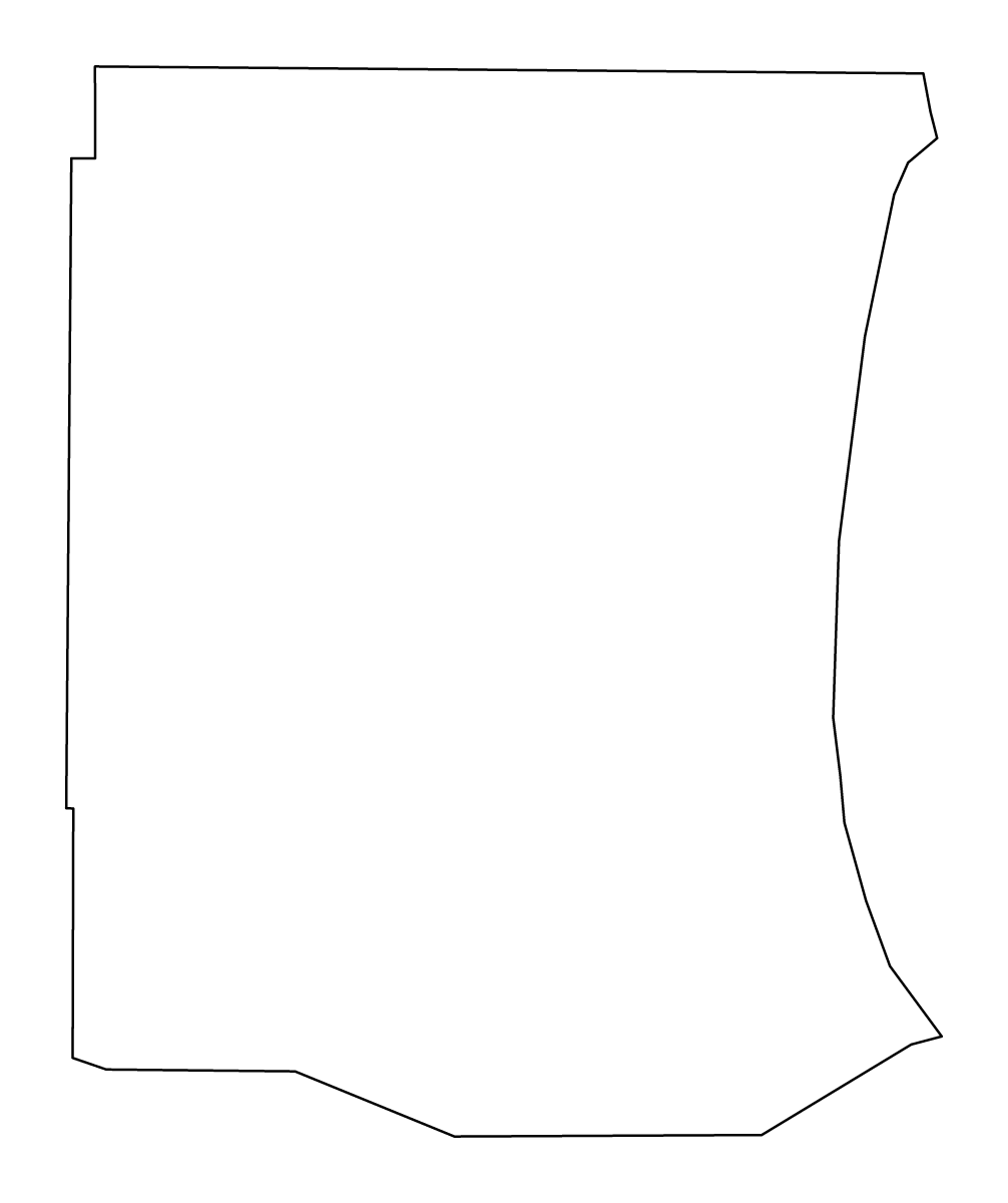 Mapa de contorno de Meriwether, Georgia.