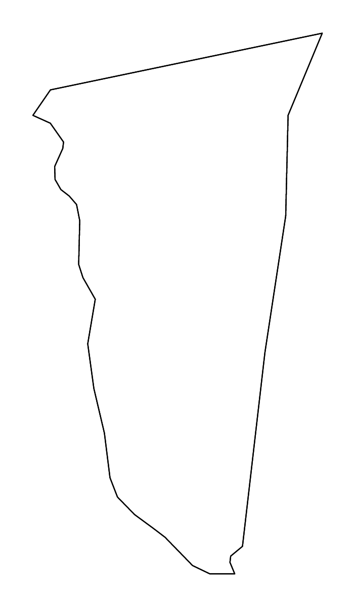 Mapa de contorno de Montgomery, Georgia con ríos.