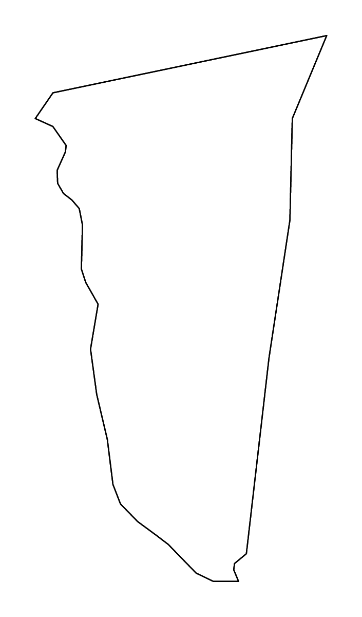 Mapa de contorno de Montgomery, Georgia con ríos.