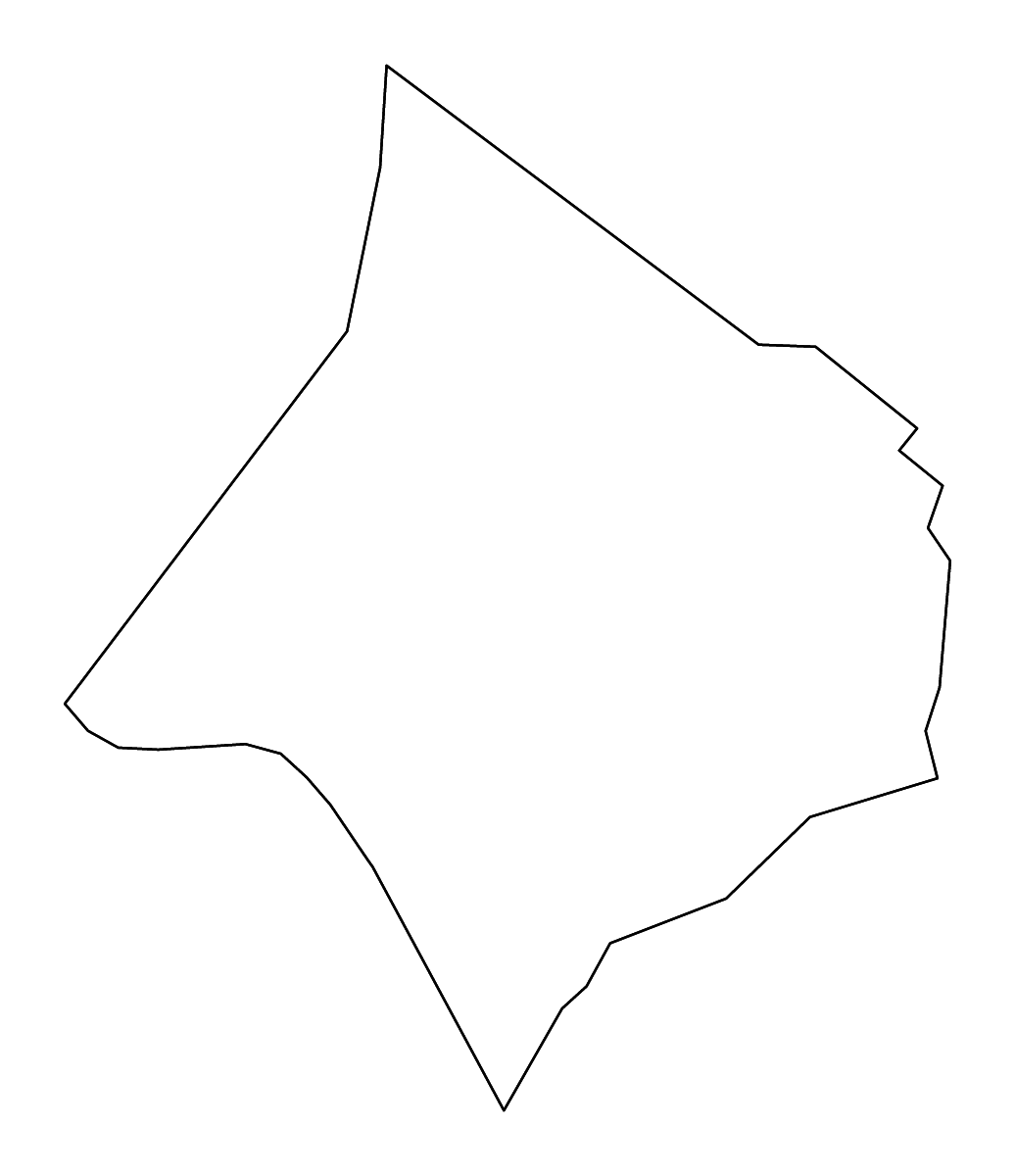 Mapa de contorno de Newton, Georgia con ríos.