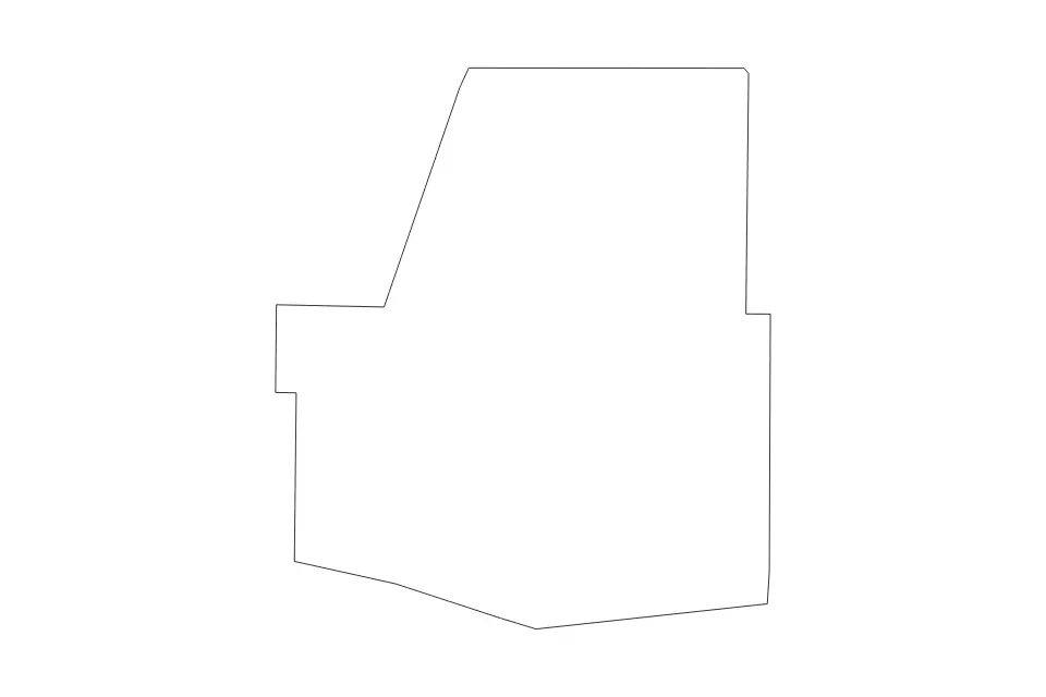 Outline map of Paulding County, Georgia with subdivision borders.