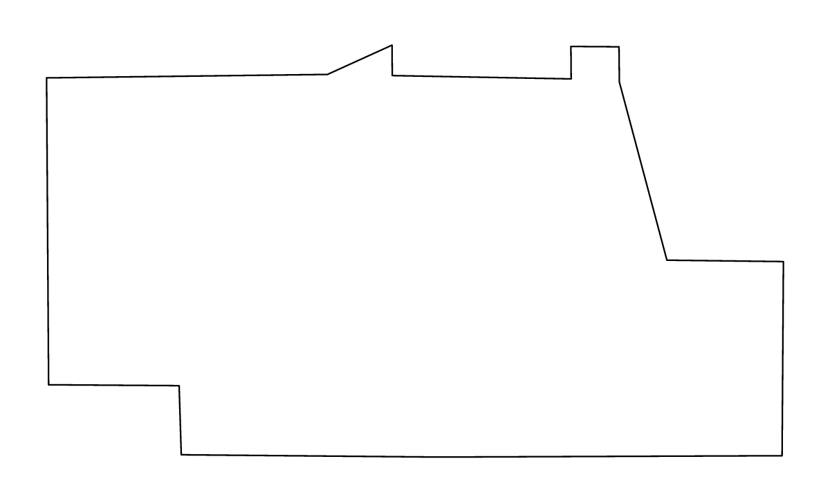 Outline map of Pickens County, Georgia.